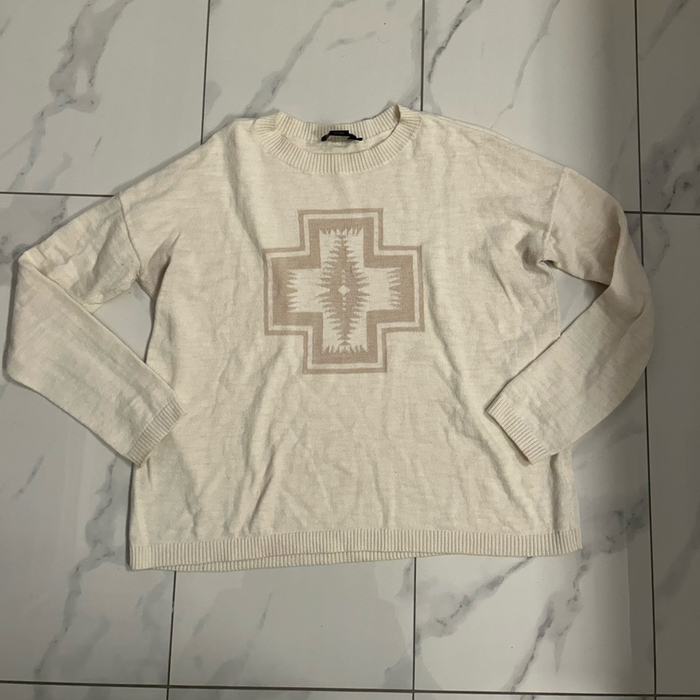 Pendleton cream sweater